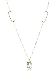 Melissa Joy Manning "New Elements" 14k Gold Prong Herkimer Diamond Necklace