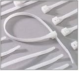 Boston Industrial 175 Tensile Strength 18 Inch Cable Ties, 100 Pack - Natural