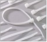 Boston Industrial 175 Tensile Strength 36 Inch Cable Ties, 50 Pack - Natural