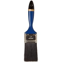 Weiler 2" Width, 9/16" Thickness, 2-1/2" Bristle Length, Black China Bristles, Nickel Ferrule, Professional Varnish Brush With Blue Foam Handle