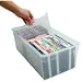 Kitchen & Housewares : Iris Multi Media Box with Dividers (Clear) (6.68" H x 9.37" W x 17.8" D)
