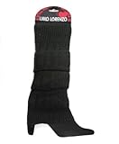 Ladies' Solid Color Extra-Long Knit Leg Warmers with Free Shipping, Hunter Green