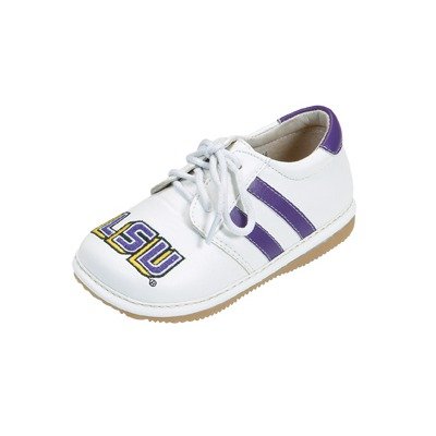Squeak Me Shoes Boys Collegiate Toddler Shoe Size 5 - Louisiana State University (lsu)