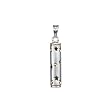 Star & Moon Cylinder 18k White & Rose Gold Pendant - Dahlia Classic Collection