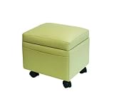 Review   / Storage Ottoman with Snack Tray-Almond Biege Color