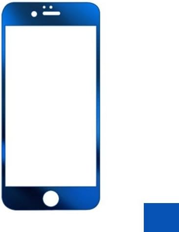 Colorful Premium Tempered Protective Mirror Effect Glass Film Screen Protector for iPhone 6 plus/6s plus 5.5'' with High Definition (HD) Anti-Scratch (Blue-Front only)