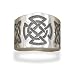 Celtic Design Cigar Band Oxidized Sterling Silver