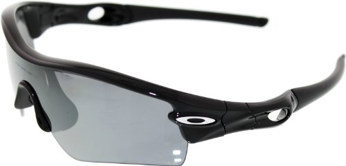Oakley Men's Radar Path Iridium Polarized Sunglasses,Polished Black Frame/Black Lens,one size