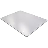Floortex Ultimat Polycarbonate Smooth Back Chair Mat for Hard Floors, Clear, 60 x 48 Inches, Rectangular (1215219ER)