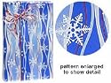 Premium Trendy Snowflake Streamer Christmas Holiday Gift Wrap Wrapping Paper 17 Foot Roll