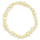 Yellow Cultured Freshwater Pearl Stretch Bracelet