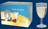 Sovereign 1-Piece 8oz Plastic Wine Glasses 16 Count