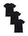David Archy Men's 3 Pack Rib Modal Crewneck Undershirts