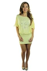 Cotton/Spandex Crystal Crystals Mini Dress 