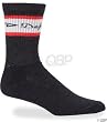 DeFeet Men's Scarlet/White Sock, Charcoal, Medium