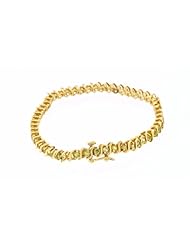 14K Yellow Gold Peridot Tennis Bracelet