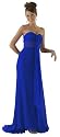 Elegantes langes Abendkleid in Empire Stil, Farbe blau, Astrapahl