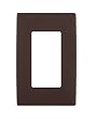 Leviton Renu REWP1-WB One-Gang Screwless Snap-On Wallplate, Walnut Bark