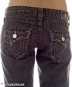 True Religion Women's Jeans Sorority Girl in Medium Vintage Black