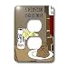 Rich Diesslins Cartoon Days of Christmas TCDC - A redneck christmas eve Santa snack including beer and jerky - Light Switch Covers - 2 plug outlet cover