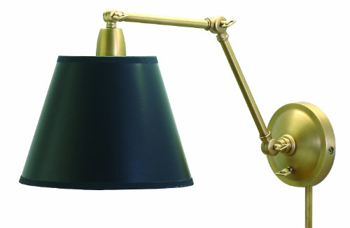 House Of Troy PL20-WB Library Lamp Portable 20-Inch Wall Sconce Lamp, Weathered Brass