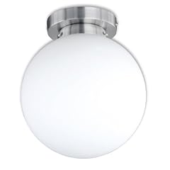 Honsel Leuchten 26911 Deckenleuchte mattnickel Glas wei�