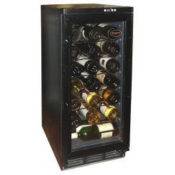 Vinotemp VT-32 Stainless Steel (32) Bottle Front venting wine cooler, black