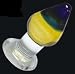 Don Wands Blue Amber Glass Dildo Plug