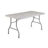 National Public Seating Lightweight Blow Molded 60"L Folding Table