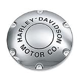 Chrome H-D Motor Co. Logo Derby Cover 25130-04A