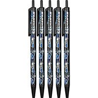 NFL Seattle Seahawks Disposable Black Ink Click Pens, 5-Pack