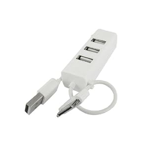 Splitter on Amazon Com  Gino White Usb 2 0 3 Ports Hub Splitter Charger For Iphone
