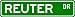 REUTER Street Name Sign ~ Personalized Family Lastname Sign ~ Gameroom, Basement, Garage Sign