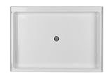 Swanstone R-3448-010 34-Inch by 48-Inch by 5-1/2-Inch Single Threshold Shower Floor, White Finish
