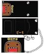 Domo Face Black Leather Wallet with Chain