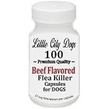 Little City Dogs JUMBO PACK - 100 BEEF FLAVORED Flea Killer Capsules for Dogs, 57 Mg Nitenpyram ...compares to Capstar® - for Dogs 25 to 125 lbs