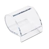 Acrylic Paper Clip Holder, Angled for Easy Access, 3x3x3, Clear KTKAD40
