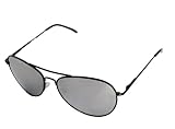 QLook Collection Classic Black Full Mirror Lens Aviator Sunglasses