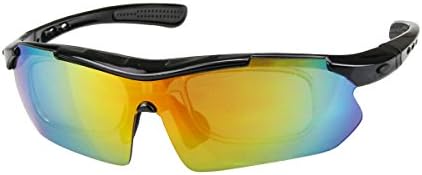 H:oter 5 Lens Combo Cycling Bike Sports Color Sun Glasses, 13 Colors 4 Choose