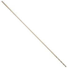 Precision Twist CO500 12 Cobalt Steel Extension Drill Bit, Gold Oxide Finish, Round Shank, Spiral Flute, 135 Degree Point Angle