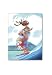 Santa Tandem Surfing Mele Boxed Christmas Cards