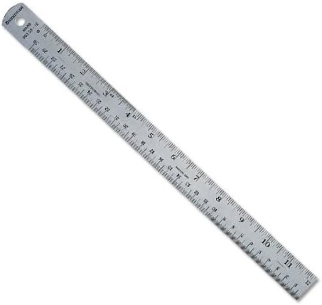 Case of 10 new Stainless Steel Cork Backed Ruler 24"