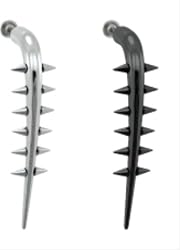 TALON LABRET LINED WITH SPIKES LBT6BK- BLACK