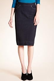 Autograph Cotton Rich Denim Skirt