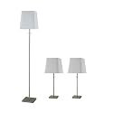 3-pc. Silver Lamp Set