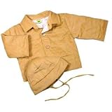 Tan Baby Corduroy Jacket and Cap 3-6M