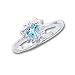 Sterling Silver Blue Topaz Ring
