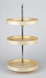 Peter Meier Full Round Wood Lazy Susan 3 shelf set 20in