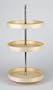 Peter Meier Full Round Wood Lazy Susan 3 shelf set 18in