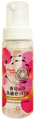 ミツワ 香りの泡洗顔せっけん ポンプ (ブルガリアダマスクローズ) 150ml